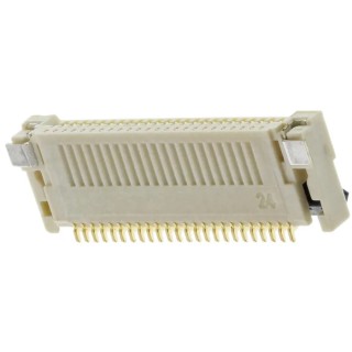 Omron FPC Connector 0.5 mm Pitch 24 Way Right Angle Female Solder XF2M