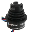 APEM TS 2-Axis Castle Handle Hall Effect Joystick IP68 IP69K 5 V dc 