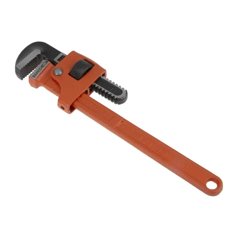 Bahco Pipe Wrench with 51 mm Jaw Capacity, 355 mm Overall Length, Chrome Finish, Steel Metal Handle 361-14