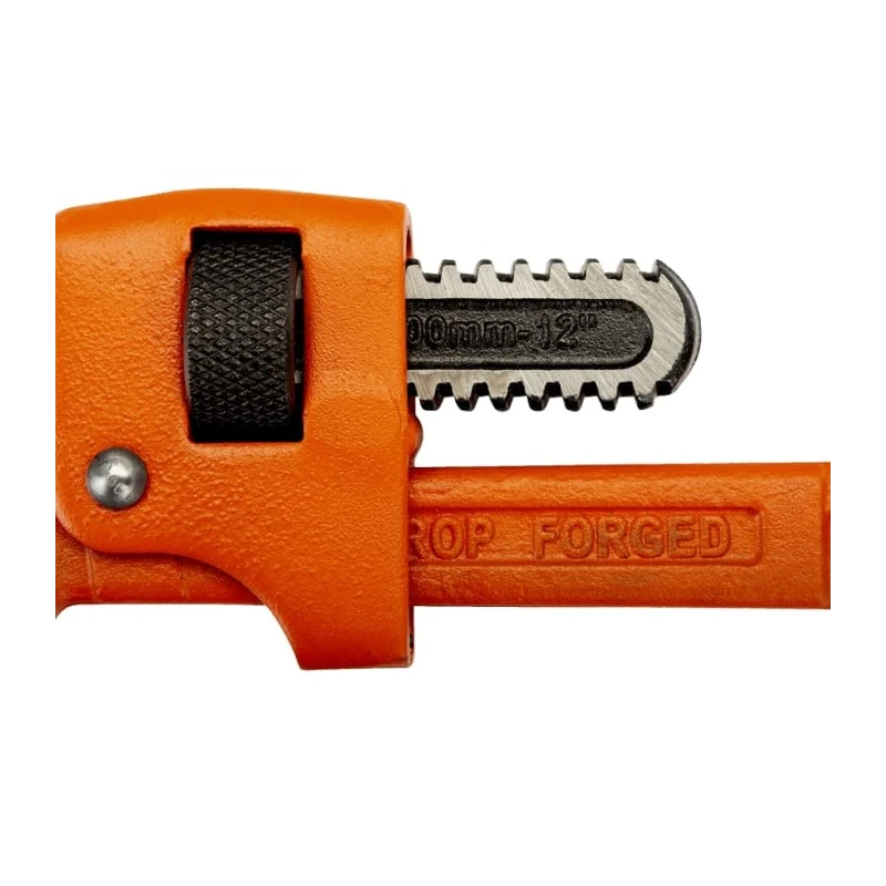Bahco Pipe Wrench with 51 mm Jaw Capacity, 355 mm Overall Length, Chrome Finish, Steel Metal Handle 361-14