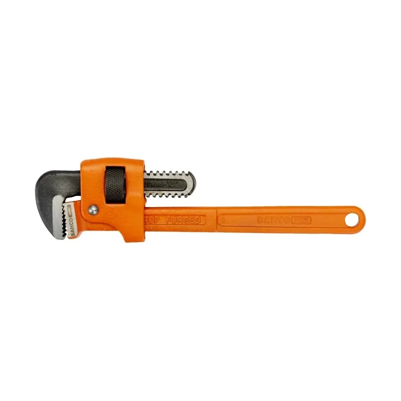 Bahco Pipe Wrench with 51 mm Jaw Capacity, 355 mm Overall Length, Chrome Finish, Steel Metal Handle 361-14