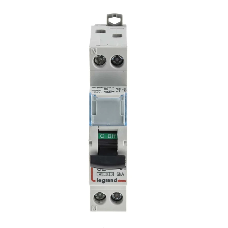 Legrand DX DNX3 Miniature Circuit Breaker 1-Pole 2A Type C 250V AC 12V DC 4.5 kA Breaking Capacity 