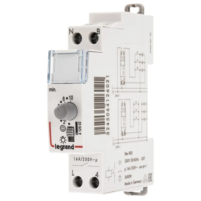 Legrand Digital DIN Rail Time Switch 230V ac 4 126 02