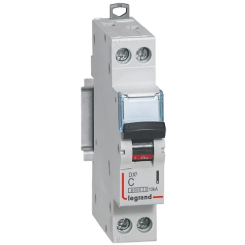 Legrand DX DX3 Miniature Circuit Breaker, 1-Pole, 2A, Type C, 230V AC, 10 kA Breaking Capacity 4 076 93