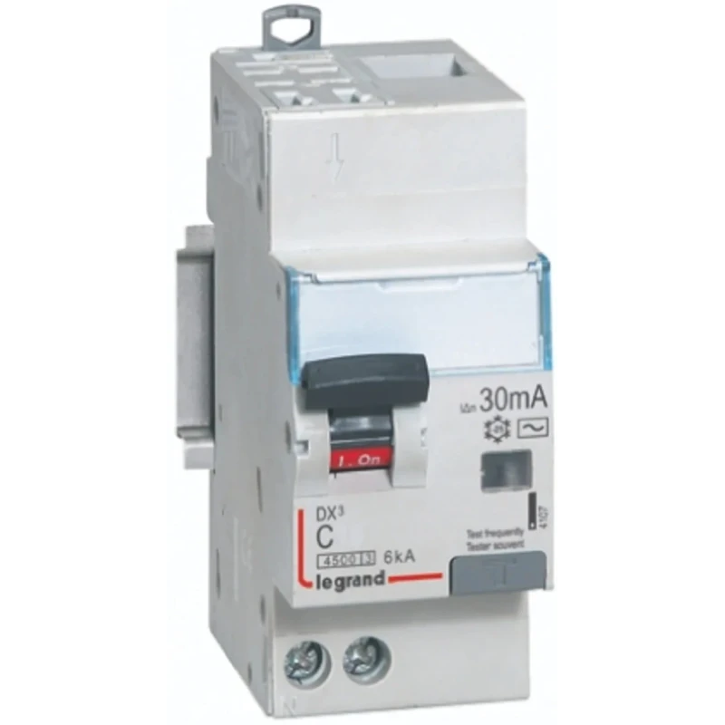 Legrand DX3 Series Residual Current Device 32A 1-Pole 30mA Type C 230V AC 4 107 16