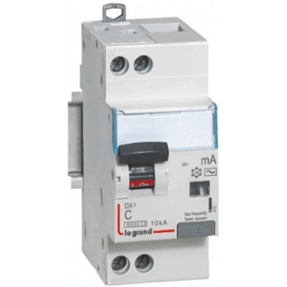 Legrand RCD Switch 16A Current Rating 1-Pole 30mA Trip Sensitivity Type C DX Range DX3 4 107 85