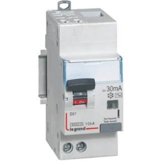 Legrand DX3 Series Residual Current Device 20A 1-Pole 30 mA Type C 100 kA 230V ac 4 108 02