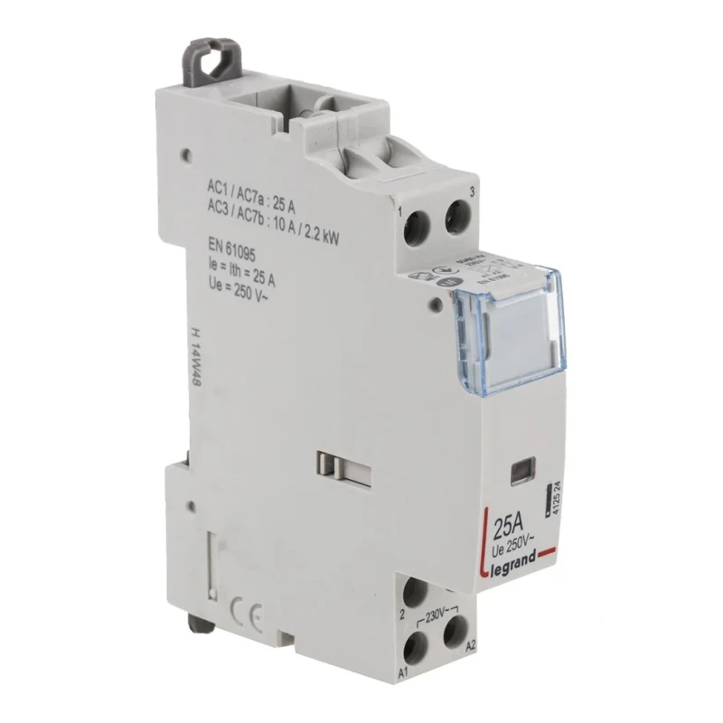 Legrand CX3 Power Contactor 2-Pole 25A 400V, 230V AC Coil, DIN Rail Mount 4 125 24