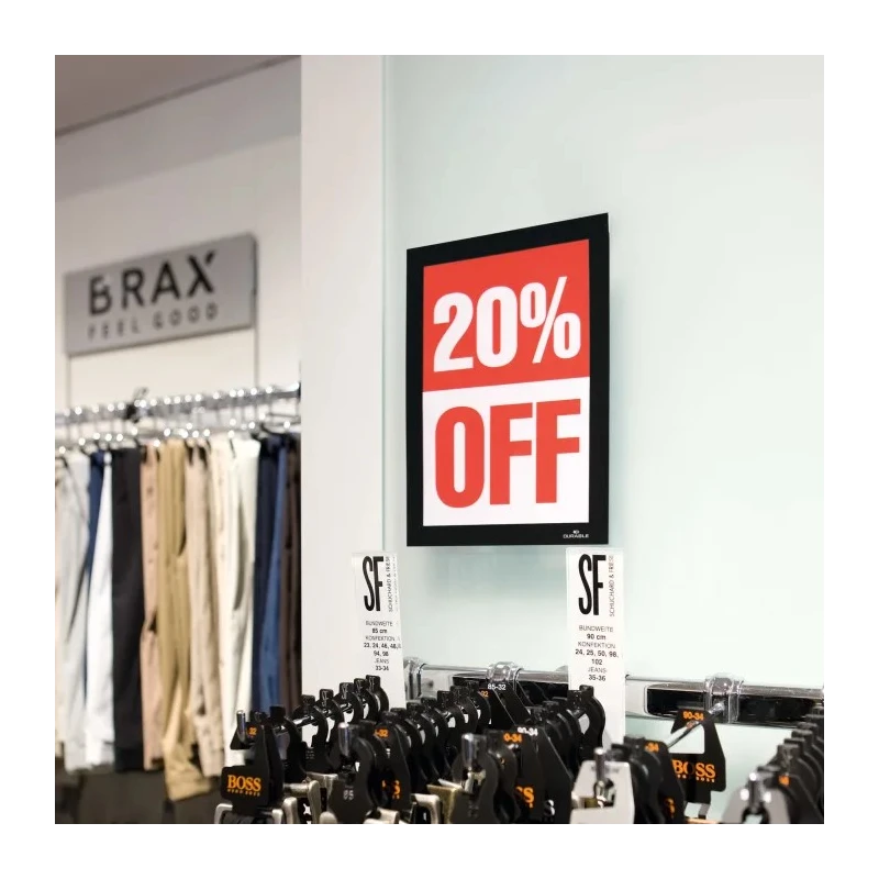 Durable Black A5 Document Display, 176 mm Height, 236 mm Width 4871-01