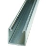 Unistrut Galvanised Steel U Shaped Splice Plate Bracket 21 x 41 mm Galvanised 3 m P3300x3m