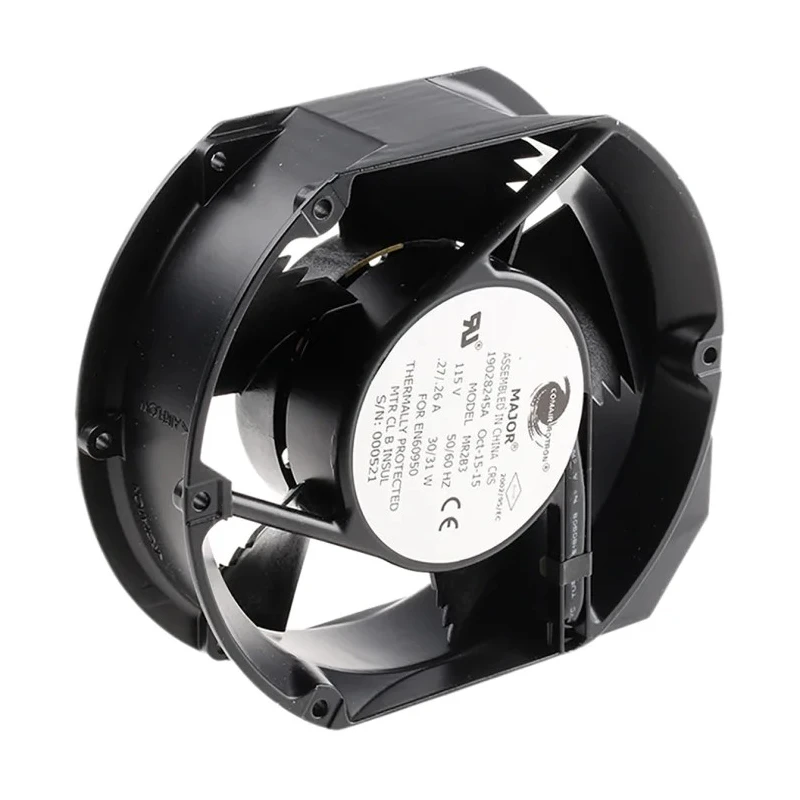 COMAIR ROTRON Major Series Axial Fan 115V AC 31W 400m³/h 3400rpm Ball Bearing Square Frame MR2B3 19028245A