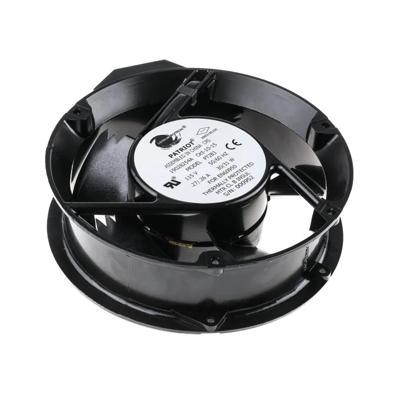 COMAIR ROTRON Patriot Series Axial Fan, 115V AC, 31W Power, 400 m³/h Air Flow, 171 mm Frame Size, Ball PT2B3 19028254A