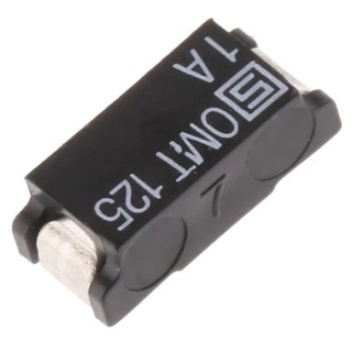 Schurter Non-Resettable Fuse 1A 125V AC 125V DC Time Delay Surface Mount OMT 125 3404.0114.22