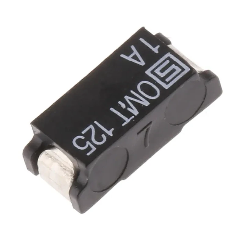 Schurter Non-Resettable Fuse 1A 125V AC 125V DC Time Delay Surface Mount OMT 125 3404.0114.22