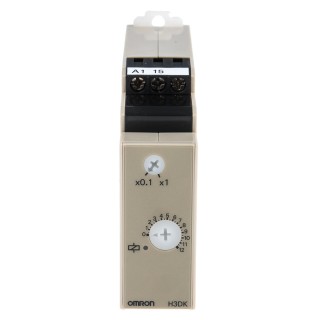 Omron DIN Rail Timer Relay 1-Contact 12 to 240 V DC, 100/120 V AC, Time Range 0.1 to 1.2 s and 1 to 12 s H3DK