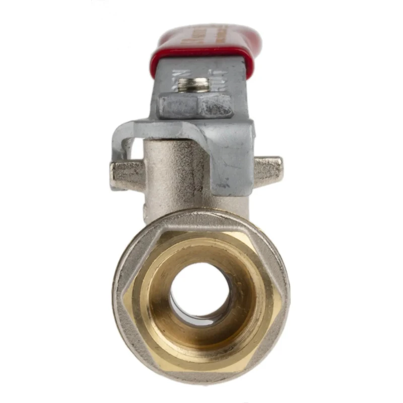 RS PRO Brass Threaded 2-Way BSPP Ball Valve 3/8 in 50 bar Operable -40°C to 170°C 733-5120
