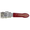 RS PRO Brass Threaded 2-Way BSPP Ball Valve 3/8 in 50 bar Operable -40°C to 170°C 733-5120