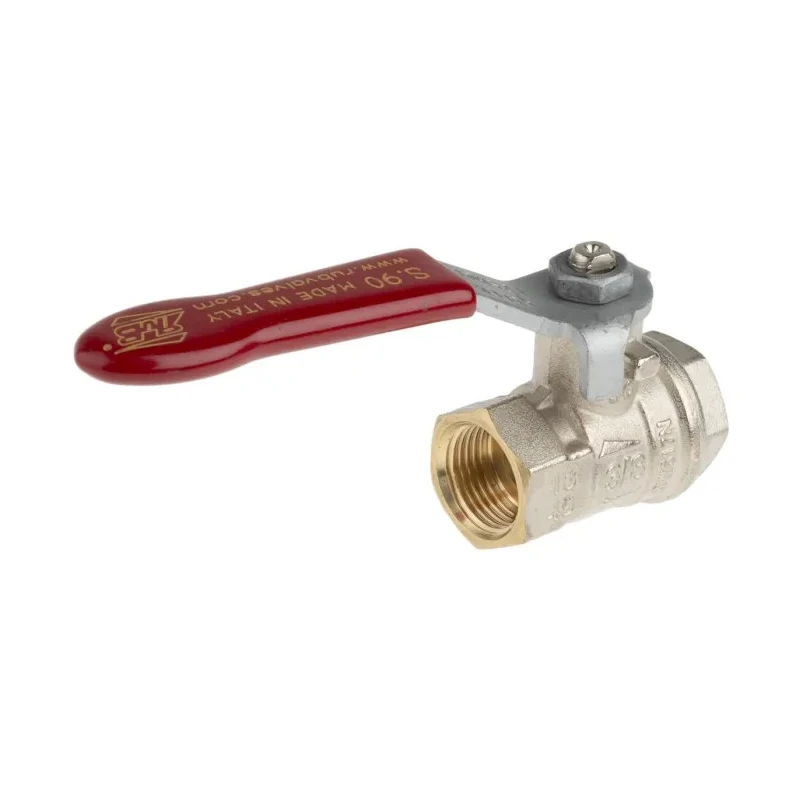 RS PRO Brass Threaded 2-Way BSPP Ball Valve 3/8 in 50 bar Operable -40°C to 170°C 733-5120