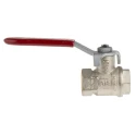 RS PRO Brass Threaded 2-Way BSPP Ball Valve 3/8 in 50 bar Operable -40°C to 170°C 733-5120