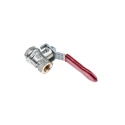 RS PRO Brass Threaded 2-Way BSPP Ball Valve 1/4 Inch 40 Bar 170°C 733-5126