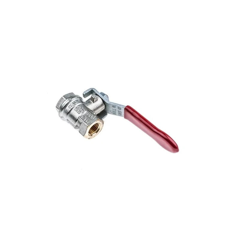 RS PRO Brass Threaded 2-Way BSPP Ball Valve 1/4 Inch 40 Bar 170°C 733-5126