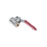 RS PRO Brass Threaded 2-Way BSPP Ball Valve 1/4 Inch 40 Bar 170°C 733-5126