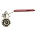 RS PRO Brass Threaded 2-Way BSPP Ball Valve 1/4 Inch 40 Bar 170°C 733-5126