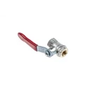 RS PRO Brass Threaded 2-Way BSPP Ball Valve 1/4 Inch 40 Bar 170°C 733-5126
