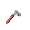 RS PRO Brass Threaded 2-Way BSPP Ball Valve 1/4 Inch 40 Bar 170°C 733-5126