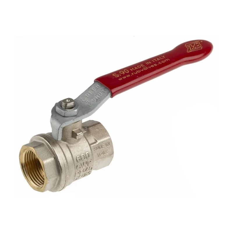 RS PRO Brass Threaded 2-Way Ball Valve 3/4 in BSPP, 40 bar, PVC Coated Steel Handle 733-5132