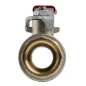 RS PRO Brass Threaded 2-Way Ball Valve 3/4 in BSPP, 40 bar, PVC Coated Steel Handle 733-5132