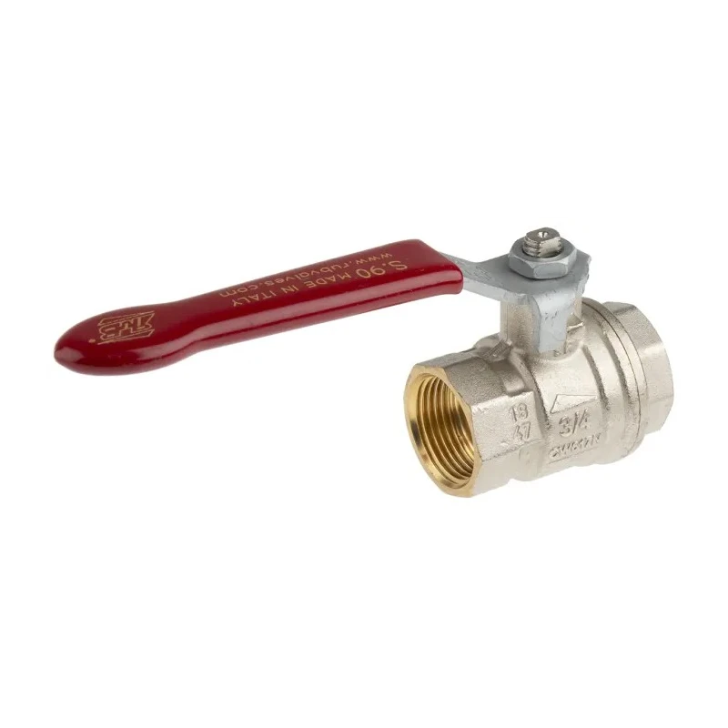 RS PRO Brass Threaded 2-Way Ball Valve 3/4 in BSPP, 40 bar, PVC Coated Steel Handle 733-5132