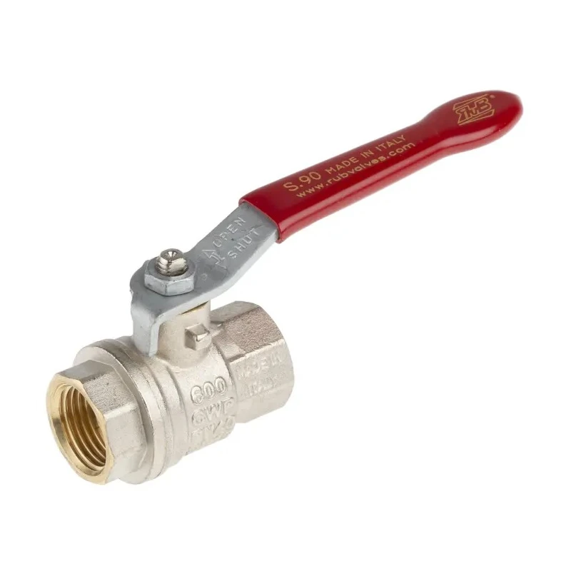 RS PRO Brass Threaded 2-Way BSPP Ball Valve 40 bar, Polyvinyl Chloride Coated Steel Handle 733-5139