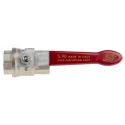 RS PRO Brass Threaded 2-Way BSPP Ball Valve 40 bar, Polyvinyl Chloride Coated Steel Handle 733-5139