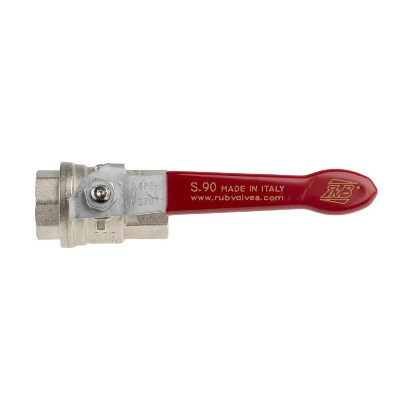 RS PRO Brass Threaded 2-Way BSPP Ball Valve 40 bar, Polyvinyl Chloride Coated Steel Handle 733-5139