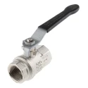 RS PRO Nickel Plated Brass Threaded Ball Valve BSPP 2 in Port Size 40 Bar Pressure 170°C Maximum Operating 733-5189