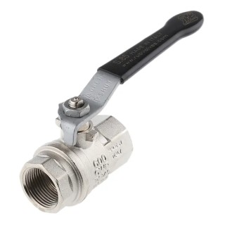 RS PRO Nickel Plated Brass Threaded Ball Valve BSPP 2 in Port Size 40 Bar Pressure 170°C Maximum Operating 733-5189