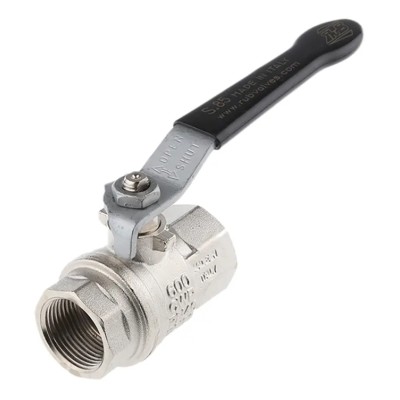 RS PRO Nickel Plated Brass Threaded Ball Valve BSPP 2 in Port Size 40 Bar Pressure 170°C Maximum Operating 733-5189