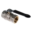RS PRO Nickel Plated Brass Threaded 2-Way Ball Valve BSPP 1 in 40 bar 150°C 733-5182