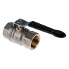 RS PRO Nickel Plated Brass Threaded 2-Way Ball Valve BSPP 1 in 40 bar 150°C 733-5182