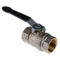 RS PRO Nickel Plated Brass Threaded 2-Way Ball Valve BSPP 1 in 40 bar 150°C 733-5182