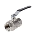 RS PRO Nickel Plated Brass Threaded Ball Valve 2 in BSPP, Manual Lever, -40°C to 170°C 733-5186