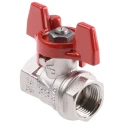 RS PRO Brass Threaded 2-Way BSPP Ball Valve, Full Port, 40 bar, PVC Coated Steel Handle 733-5202
