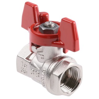 RS PRO Brass Threaded 2-Way BSPP Ball Valve, Full Port, 40 bar, PVC Coated Steel Handle 733-5202