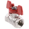 RS PRO Brass Threaded 2-Way BSPP Ball Valve, Full Port, 40 bar, PVC Coated Steel Handle 733-5202