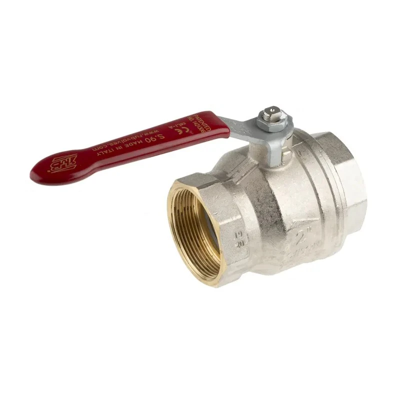 RS PRO Brass Threaded 2-Way BSPP Ball Valve 2 in, Full Port, 40 bar Maximum Pressure 733-5142