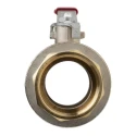 RS PRO Brass Threaded 2-Way BSPP Ball Valve 2 in, Full Port, 40 bar Maximum Pressure 733-5142