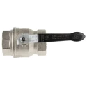 RS PRO Nickel Plated Brass Threaded 2-Way Ball Valve BSPP 2 in 40 bar 150°C 733-5198