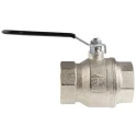 RS PRO Nickel Plated Brass Threaded 2-Way Ball Valve BSPP 2 in 40 bar 150°C 733-5198