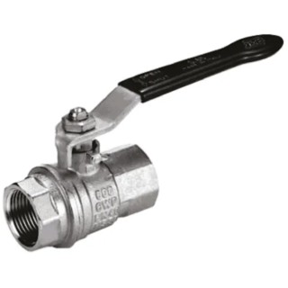 RS PRO Brass Threaded 2-Way BSPP Ball Valve, Manual Lever, 1/2 in, 40 bar, 170°C 733-5170